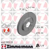 ZIMMERMANN Jarrulevy (1kpl) 440.3105.20