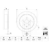 Bosch Jarrulevy (1kpl) 0 986 479 G61