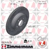 ZIMMERMANN Jarrulevy (1kpl) 150.3484.54