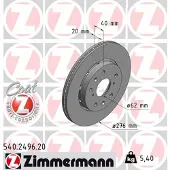 ZIMMERMANN Jarrulevy (1kpl) 540.2496.20