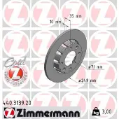ZIMMERMANN Jarrulevy (1kpl) 440.3139.20