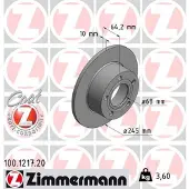 ZIMMERMANN Jarrulevy (1kpl) 100.1217.20