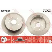 TRW Jarrulevy (1kpl) DF7257