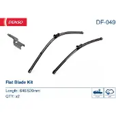 Denso Pyyhkijänsulka Flat Blades DF-049, 640/520mm, Edessä, 2 Kappale