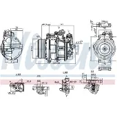 Nissens Kompressori, ilmastointilaite 890749
