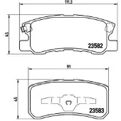 Brembo Jarrupalasarja (4kpl), levyjarru P 54 031X