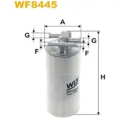 WIX FILTERS Polttoainesuodatin WF8445