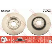TRW Jarrulevy (1kpl) DF6686