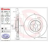 Brembo Jarrulevy 09.Y319.11, 1 Kappale