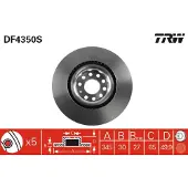 TRW Jarrulevy (1kpl) DF4350S