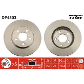 TRW Jarrulevy DF4503 edessä, tuuletettu, 1 Kappale