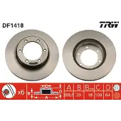 TRW Jarrulevy (1kpl) DF1418