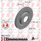 ZIMMERMANN Jarrulevy (1kpl) 380.2116.52