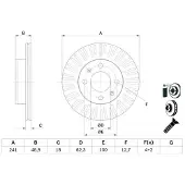 Bosch Jarrulevy (1kpl) 0 986 479 E73
