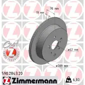 ZIMMERMANN Jarrulevy (1kpl) 590.2843.20