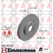 ZIMMERMANN Jarrulevy (1kpl) 250.1352.20
