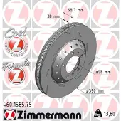 ZIMMERMANN Jarrulevy (1kpl) 460.1585.75