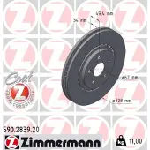 ZIMMERMANN Jarrulevy (1kpl) 590.2839.20
