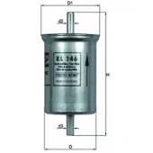 Knecht Polttoainesuodatin KL 146