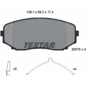 Textar Jarrupalasarja (4kpl), levyjarru 2351503