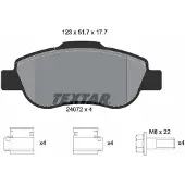 Textar Jarrupalasarja (4kpl), levyjarru 2407201
