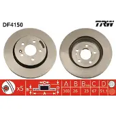TRW Jarrulevy (1kpl) DF4150
