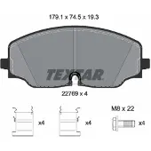 Textar Jarrupalasarja (4kpl), levyjarru 2276901