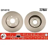 TRW Jarrulevy (1kpl) DF4810