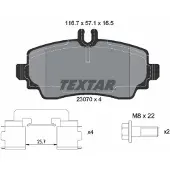 Textar Jarrupalasarja (4kpl), levyjarru 2307004