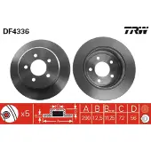 TRW Jarrulevy (1kpl) DF4336