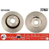 TRW Jarrulevy DF4560 takana, täysi, 1 Kappale