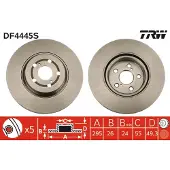 TRW Jarrulevy (1kpl) DF4445S