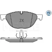 Meyle Jarrupalasarja (4kpl), levyjarru 025 250 4519/PD