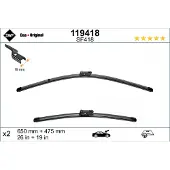 SWF Pyyhkijänsulka Visioflex 119418, 650/480mm, Edessä, 2 Kappale