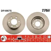 TRW Jarrulevy DF4987S, 1 Kappale