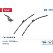 Denso Pyyhkijänsulka DF-076, 630/500mm, Edessä, 2 Kappale