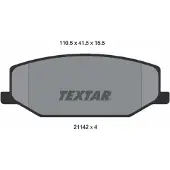 Textar Jarrupalasarja (4kpl), levyjarru 2114202
