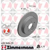 ZIMMERMANN Jarrulevy (1kpl) 400.3604.20