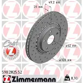 ZIMMERMANN Jarrulevy (1kpl) 590.2825.52