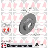 ZIMMERMANN Jarrulevy (1kpl) 430.1487.20