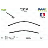 Valeo Pyyhkijänsulka Silencio Xtrm VF336, 600/400mm, Edessä, 2 Kappale