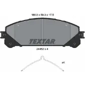 Textar Jarrupalasarja (4kpl), levyjarru 2445201