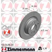 ZIMMERMANN Jarrulevy (1kpl) 150.3498.20