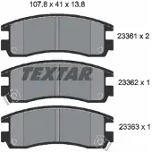 Textar Jarrupalasarja (4kpl), levyjarru 2336101