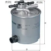 MAHLE ORIGINAL Polttoainesuodatin KL 404/16