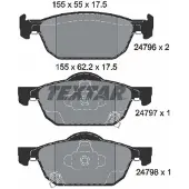 Textar Jarrupalasarja (4kpl), levyjarru 2479601
