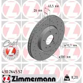 ZIMMERMANN Jarrulevy (1kpl) 430.2645.52