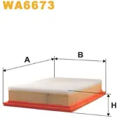 WIX FILTERS Ilmansuodatin WA6673