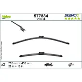 Valeo Pyyhkijänsulka Silencio 577834, 700/450mm, Edessä, 2 Kappale