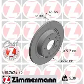 ZIMMERMANN Jarrulevy (1kpl) 430.2624.20